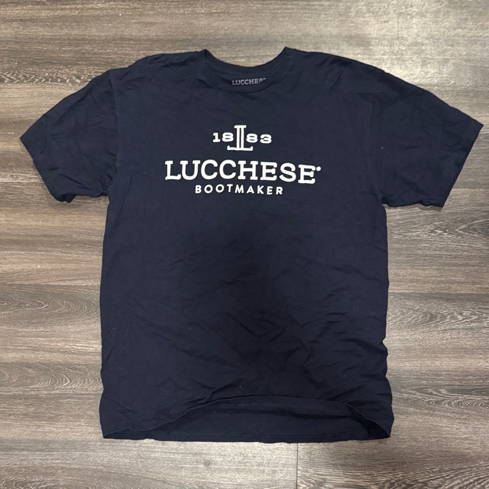 Lucchese Men's Dark Blue Bootmaker Tee